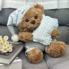 Wholesale of internet-famous best-selling pillows, pajamas, teddy bear plush toys, dolls, pajamas, soothing teddy bear dolls, and bed dolls Specification image